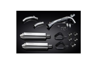 Kit scarico terminale per Yamaha Yzf-R1 Yzfr1 09-14 Decat 320mm Tri Inox Bsau