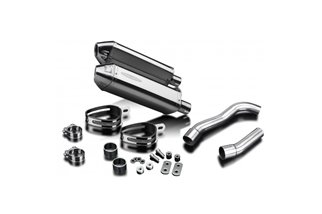 Exhaust terminal silencer kit 320mm tri stainless steel bsau kawasaki z1000 2010 2020