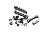 Exhaust terminal silencer kit 320mm tri stainless steel bsau kawasaki z1000 2010 2020