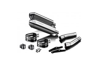 Exhaust terminal silencer kit 320mm tri in stainless steel bsau triumph street triple 675 2007 2012