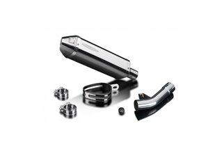 Exhaust terminal silencer kit 320mm tri in stainless steel bsau ducati monster 620 2001 2006