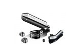 Exhaust terminal silencer kit 320mm tri in stainless steel bsau ducati monster 620 2001 2006