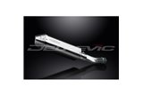 Exhaust terminal silencer kit 320mm tri in stainless steel bsau ducati monster 620 2001 2006