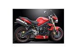 Endschalldämpfer-Kit für Triumph Street Triple 675 07-12 320 mm Tri-Edelstahl-Bsau