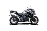 Schalldämpfer-Kit für Triumph Tiger Explorer 1200 12-21 320 mm Tri-Oval-Edelstahl-Kit