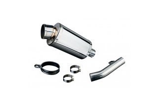 420mm silencer exhaust kit in legal stainless steel