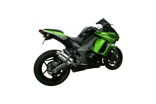 Kit scarico terminale per Kawasaki Z1000Sx Abs 2010-2019 225Mm Ovale Acciaio