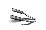 Muffler exhaust kit for Kawasaki Zzr1400 Ninja 2008-2011 350mm Round Carbon Bsau