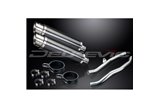 Kit scarico terminale per Kawasaki Zzr1400 Ninja 2006-2007 350mm Tondo Carbon Bsau