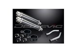 Kit scarico terminale per Kawasaki Z1000 2003-2006 350mm Tondo Carbonio Bsau