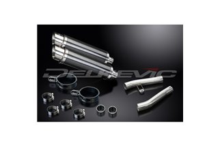 Schalldämpfer-Auspuff-Set für Kawasaki Zzr1200 Ninja 2002–2005, 350 mm runde Carbon-Bsau