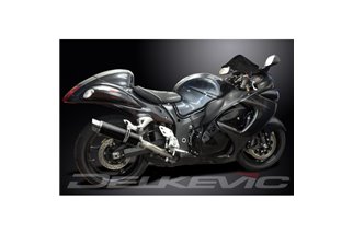 Kit scarico terminale per Suzuki Gsx1300R Hayabusa 2008-2020 350mm Tondo Carbon Bsau