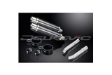 Kit scarico terminale per Aprilia Tuono1000R Factory 06-10 350mm Tondo Carbon Bsau