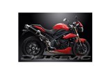 Auspuff-Kit für Triumph Speed Triple 1050 11-14 350mm Round Carbon Bsau