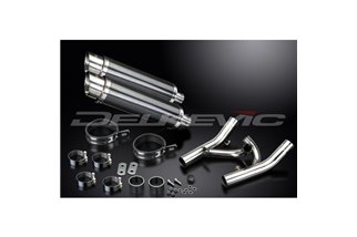 Terminal exhaust kit for Yamaha V-Max 1700 09-16 De-Cat 350mm Carbon Round Bsau