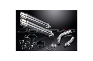 Kit scarico terminale per Yamaha Yzf-R1 2009-2014 350mm Tondo Carbonio Bsau