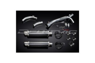 Exhaust kit for Yamaha Yzf-R1 09-14 De-Cat 350mm Carbon Round Bsau