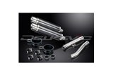 Kit scarico terminale per Yamaha Fj1200 (3Cv) 1988-1990 350mm Carbon Tondo Bsau