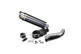 Exhaust silencer kit 350mm carbon round bsau ducati monster 796 2011 2014