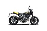 Exhaust silencer kit 350mm carbon round bsau ducati monster 796 2011 2014