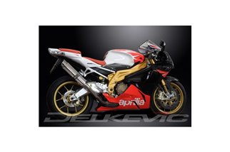 Kit d'échappement terminal pour Aprilia Rsv1000 R Factory 04-10 350mm rond en acier inoxydable Bsau