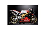 Kit d'échappement terminal pour Aprilia Rsv1000 R Factory 04-10 350mm rond en acier inoxydable Bsau