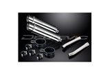 Auspuff-Set für Honda Cbr1100Xx Blackbird 96–09, 350 mm rundes Edelstahlgehäuse