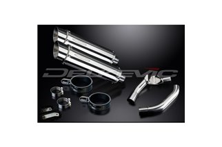 Exhaust kit for Honda Cbr1000F 1987-1999 350mm Round Stainless Steel Bsau