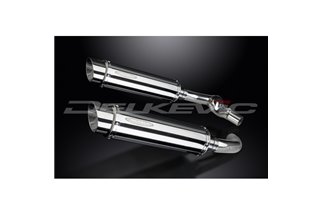 Exhaust kit for Honda Cbr1000F 1987-1999 350mm Round Stainless Steel Bsau