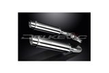 Exhaust kit for Honda Cbr1000F 1987-1999 350mm Round Stainless Steel Bsau