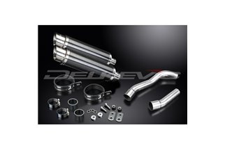 Muffler exhaust kit for Kawasaki Z1000 2007-2009 350mm Carbon Round Bsau