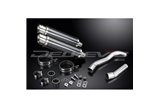 Muffler exhaust kit for Kawasaki Z1000 2007-2009 350mm Carbon Round Bsau