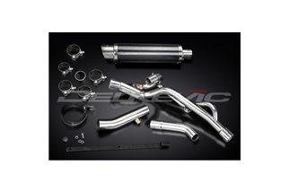 Kit scarico terminale per Suzuki Dl650 V-Strom 2004-2011 350mm Carbon Tondo Bsau