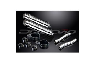 Kit Scarico Terminale Per Triumph Trident Sprint 900 94-97 350mm Tondo Inox Bsau