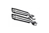 Endschalldämpfer-Set für Yamaha V-Max 1200 1984–2007, 350 mm runde Edelstahl-Bsau