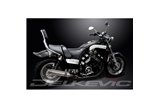 Endschalldämpfer-Set für Yamaha V-Max 1200 1984–2007, 350 mm runde Edelstahl-Bsau