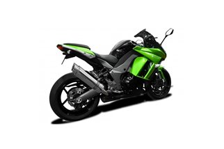 Schalldämpfer Kit für Kawasaki Z1000Sx Abs 2010-2019 350Mm Round Stainless Bsau