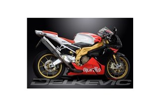 Kit d'échappement terminal pour Aprilia Tuono1000R Factory 06-10 350mm rond en acier inoxydable Bsau