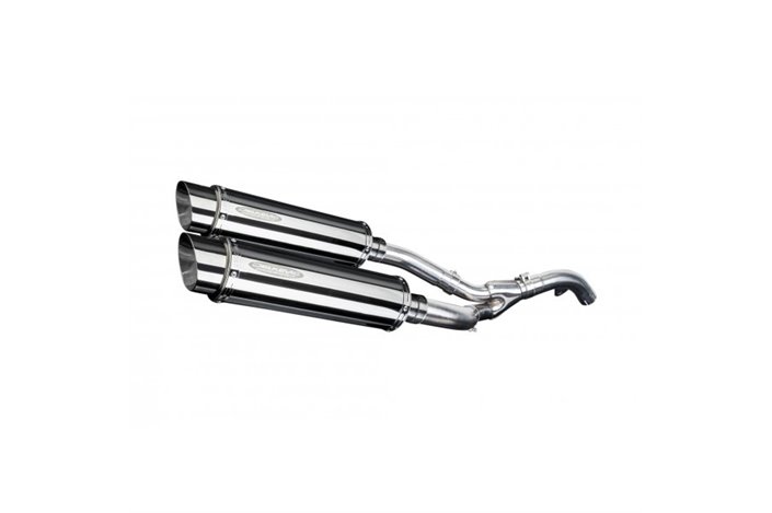 Muffler exhaust kit for Kawasaki Zx10R Ninja 2006-2007 350mm Round Stainless Steel Bsau