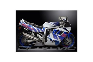 Auspuff-Set für Suzuki Gsxr1100 KLMN 1989–93, 350 mm runder Edelstahl-Bsau