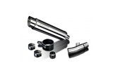 Kit scarico terminale per Honda NC750S 2014-2020 Kit 350 mm tondo in acciaio inox