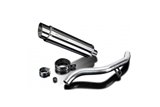 Schalldämpfer-Kit für Triumph Tiger Explorer 1200 2012-21 350 mm rundes Edelstahl-Kit