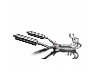 Sistema di scarico completo per Honda St1300 Pan European Abs 450mm Stainless Ovale Bsau