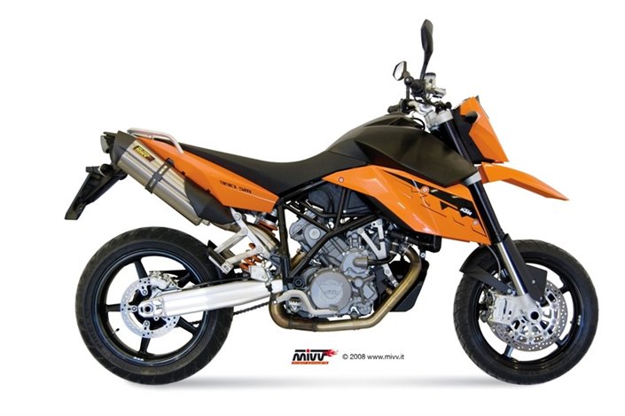 Schalldämpfers Escape Mivv Suono Edelstahl Ktm Lc8 950 Supermoto R 2005 - 2006