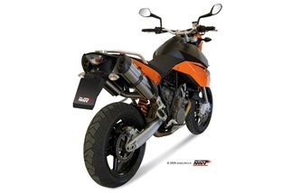 Terminali Scarico Mivv Suono Inox Ktm Lc8 950 Supermoto R 2005 - 2006