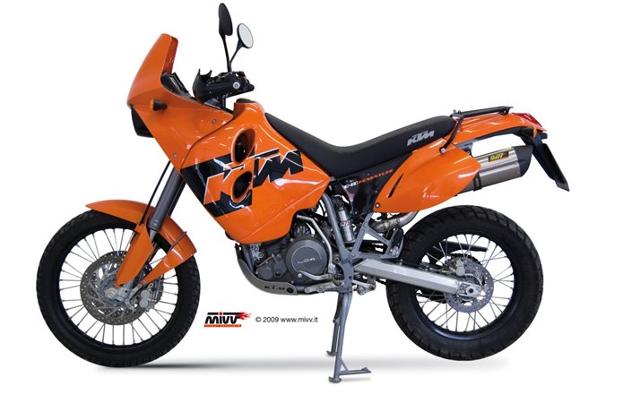 Sistema di Scarico terminale KT.006.L7 Mivv Suono Inox Ktm Lc4 640 Adventure 2003 - 2006