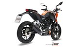 Système Complet 1 En 1 Echappement Mivv Suono Noir Noir Inox Ktm 125 Duke 2011 - 2016