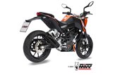 Sistema di Scarico Completo KT.009.L2SC Mivv GP CARBONIO CON COPPA CARBONIO KTM 125 Duke 2011-2016