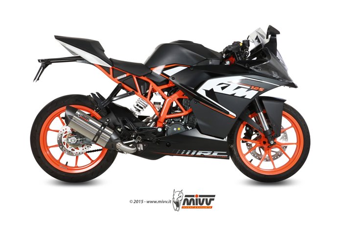 Système Complet 1 En 1 Echappement Mivv Suono Inox Ktm Rc 125 2014 - 2016