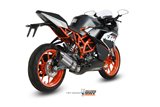 Full System 1 In 1 Exhaust Mivv Suono Stainless Steel Ktm Rc 125 2014 - 2016